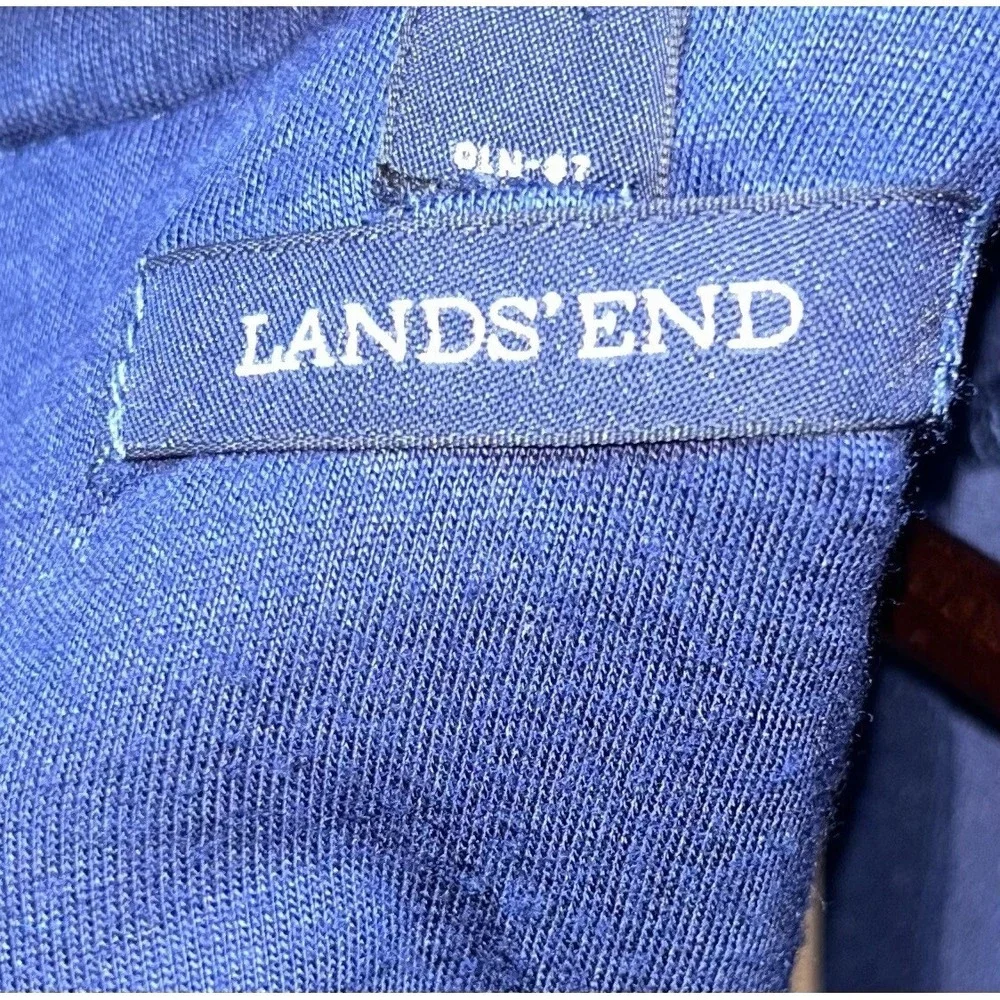 Lands' End Dress Blue Sleeveless Pointe Sheath Round Neck Size 6p - Picture 11 of 13